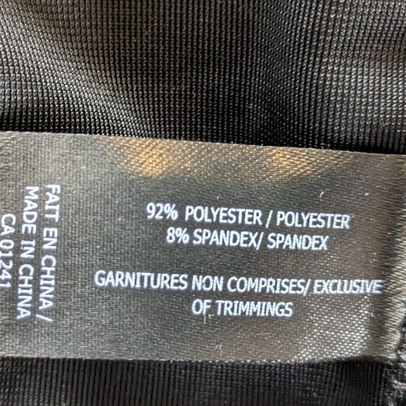 Black velours body with strass Icone - long sleeved - Picture 4 of 4